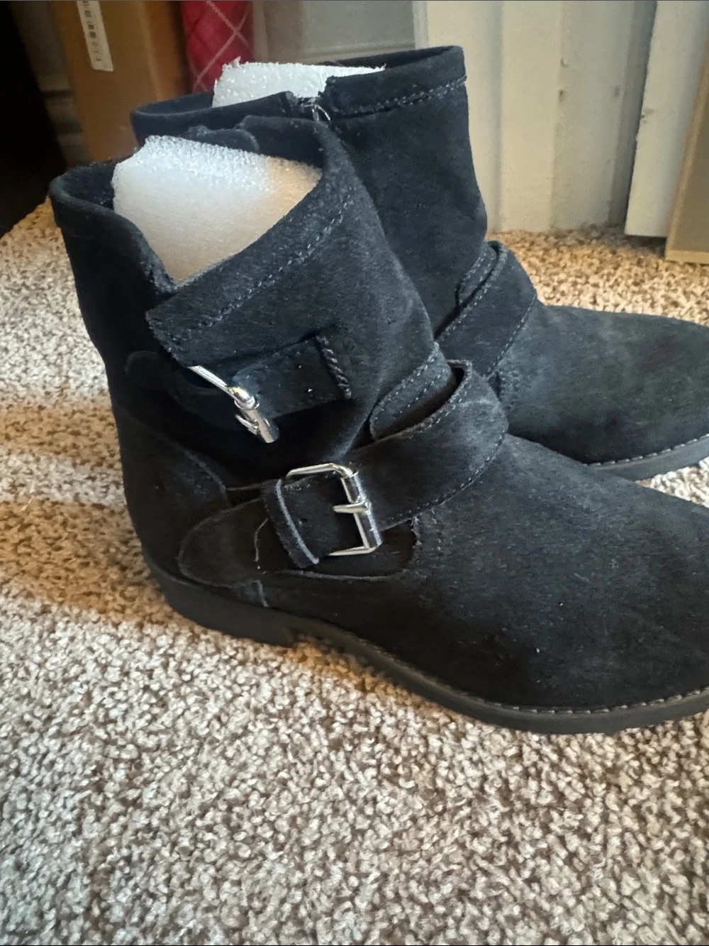 Steve Madden Men’s Black Suede Ankle Boot